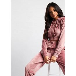 TEMPLE VELOUR JOGGER - ROSE PINK